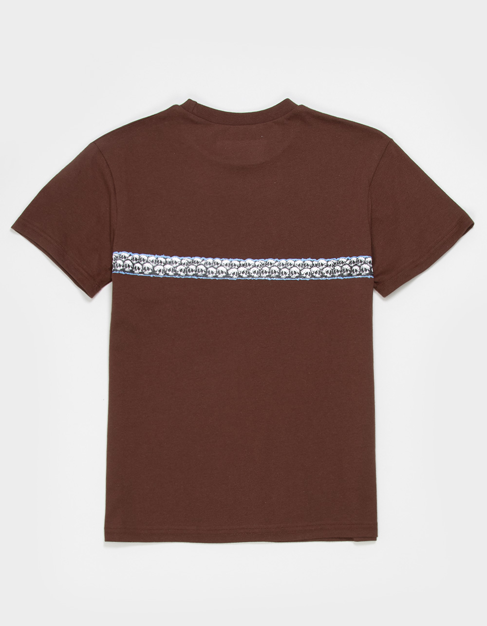 LIRA Skull Stripe Boys Tee - BROWN