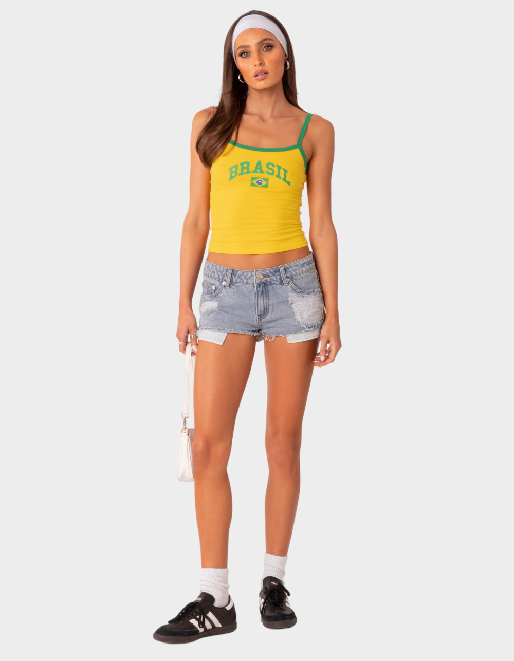 EDIKTED Brasil Womens Tank Top - YELLOW