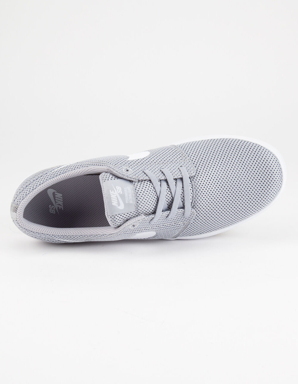 NIKE SB Portmore II Ultralight Wolf Grey & White Shoes image number 2