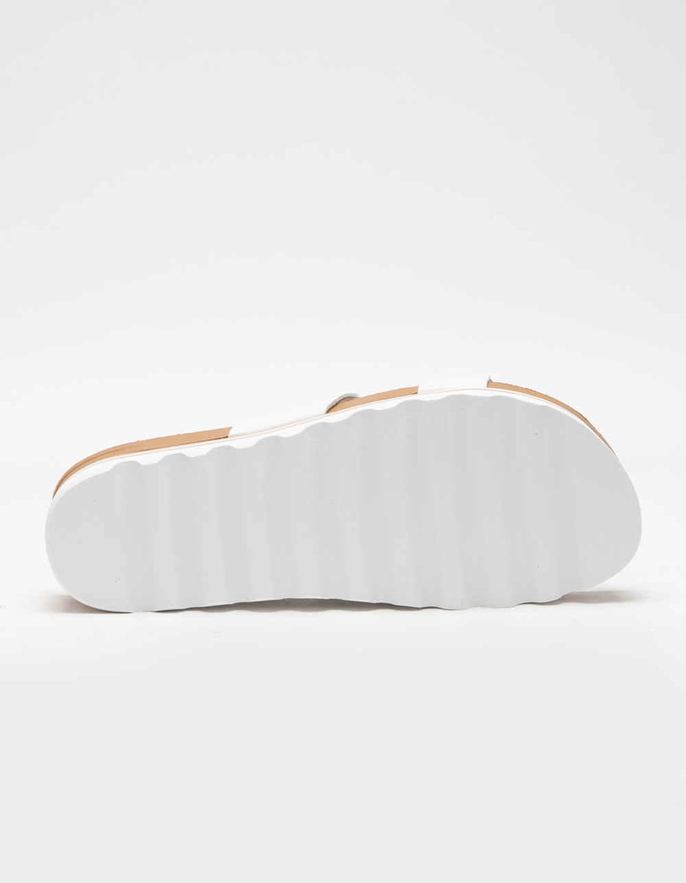 REEF Cushion Vista Hi Womens Slide Sandals - WHITE