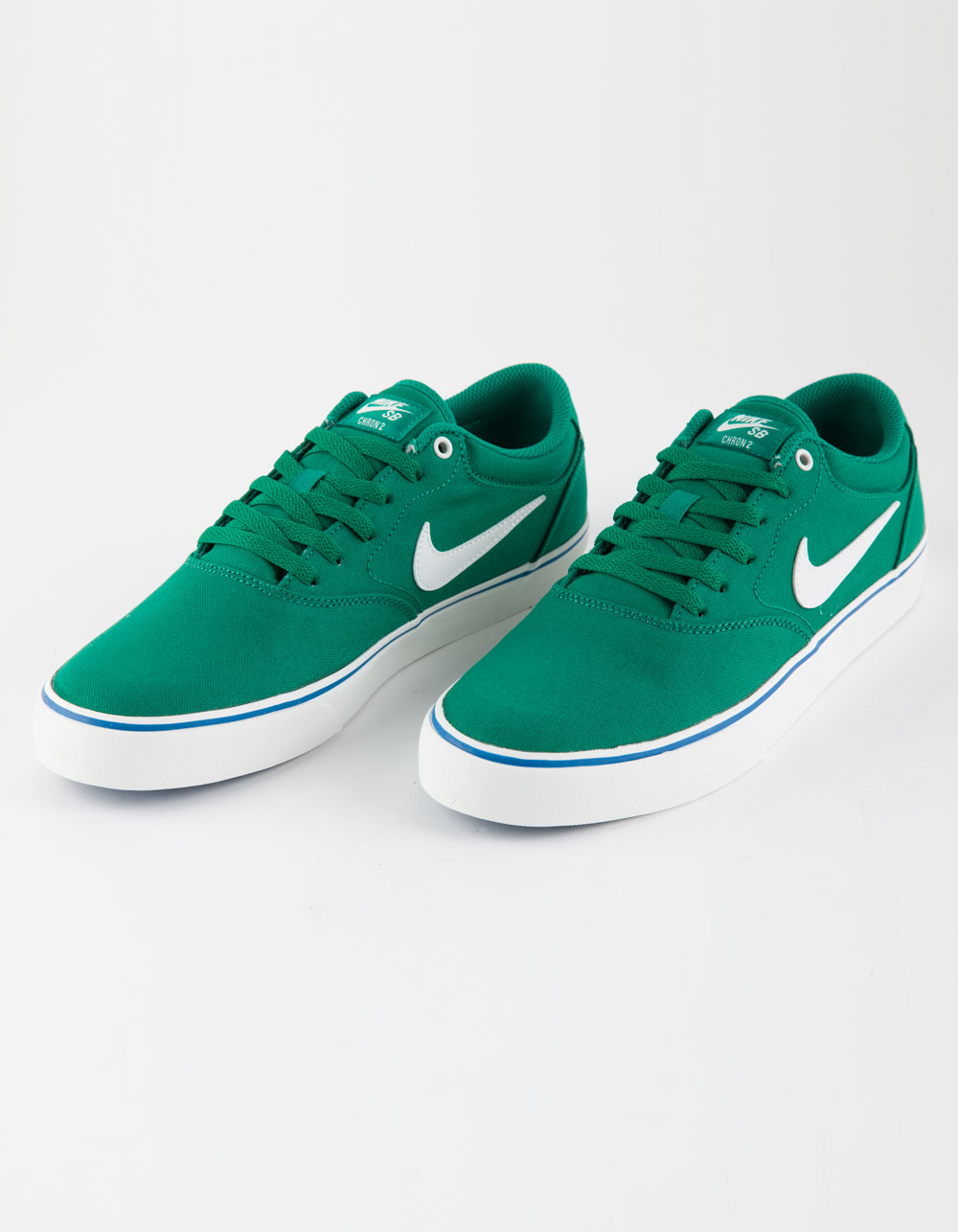 NIKE SB Chron 2 Canvas Shoes - GREEN/WHITE