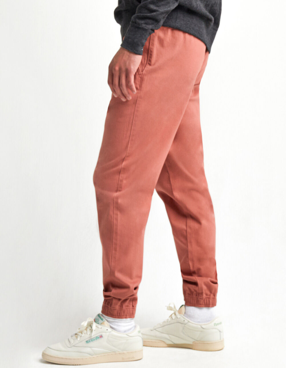 RSQ Twill Mens Dusty Pink Jogger Pants - DUSTY PINK | Tillys