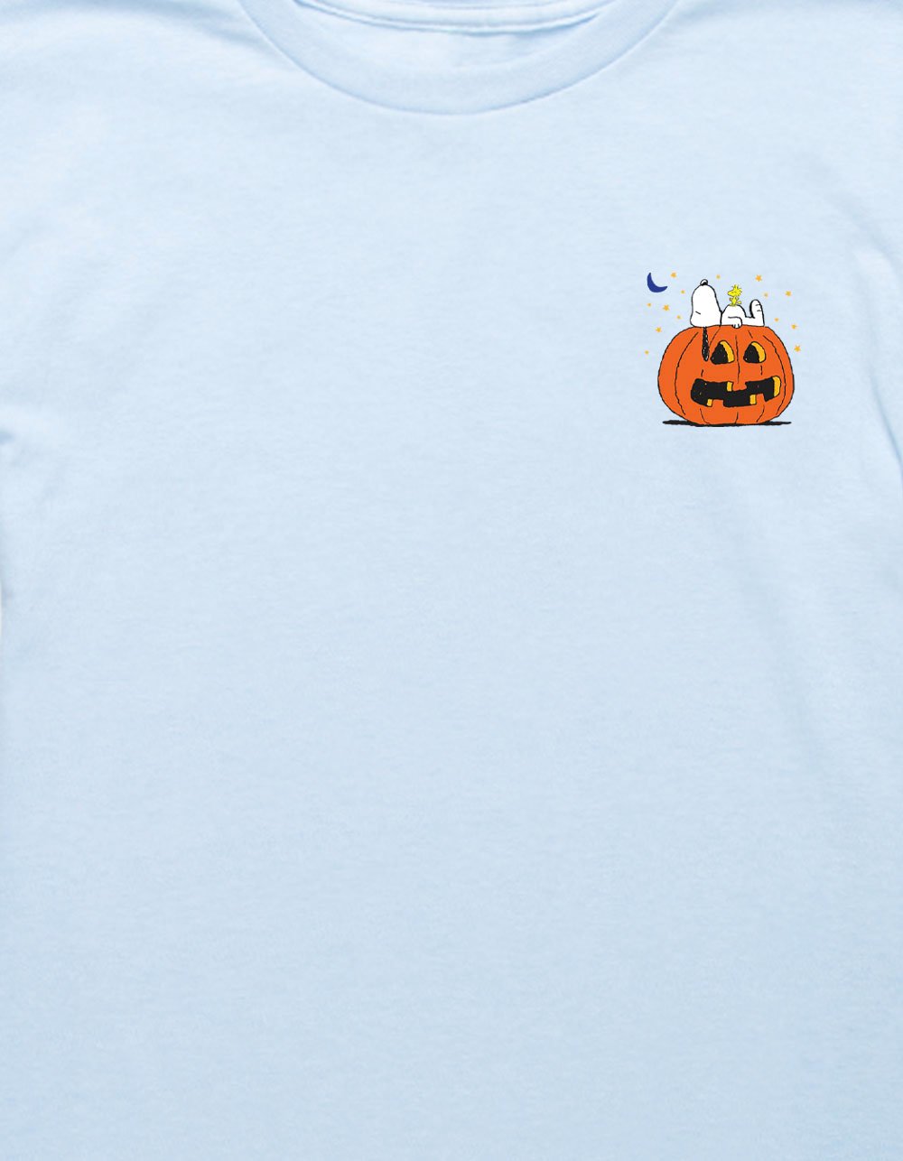 PEANUTS Night View Unisex Kids Tee - LIGHT BLUE