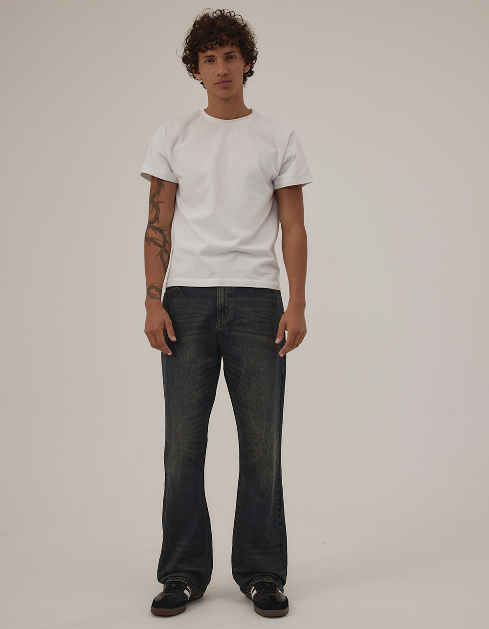 RSQ Mens Relaxed Bootcut Jeans - TINTED DENIM