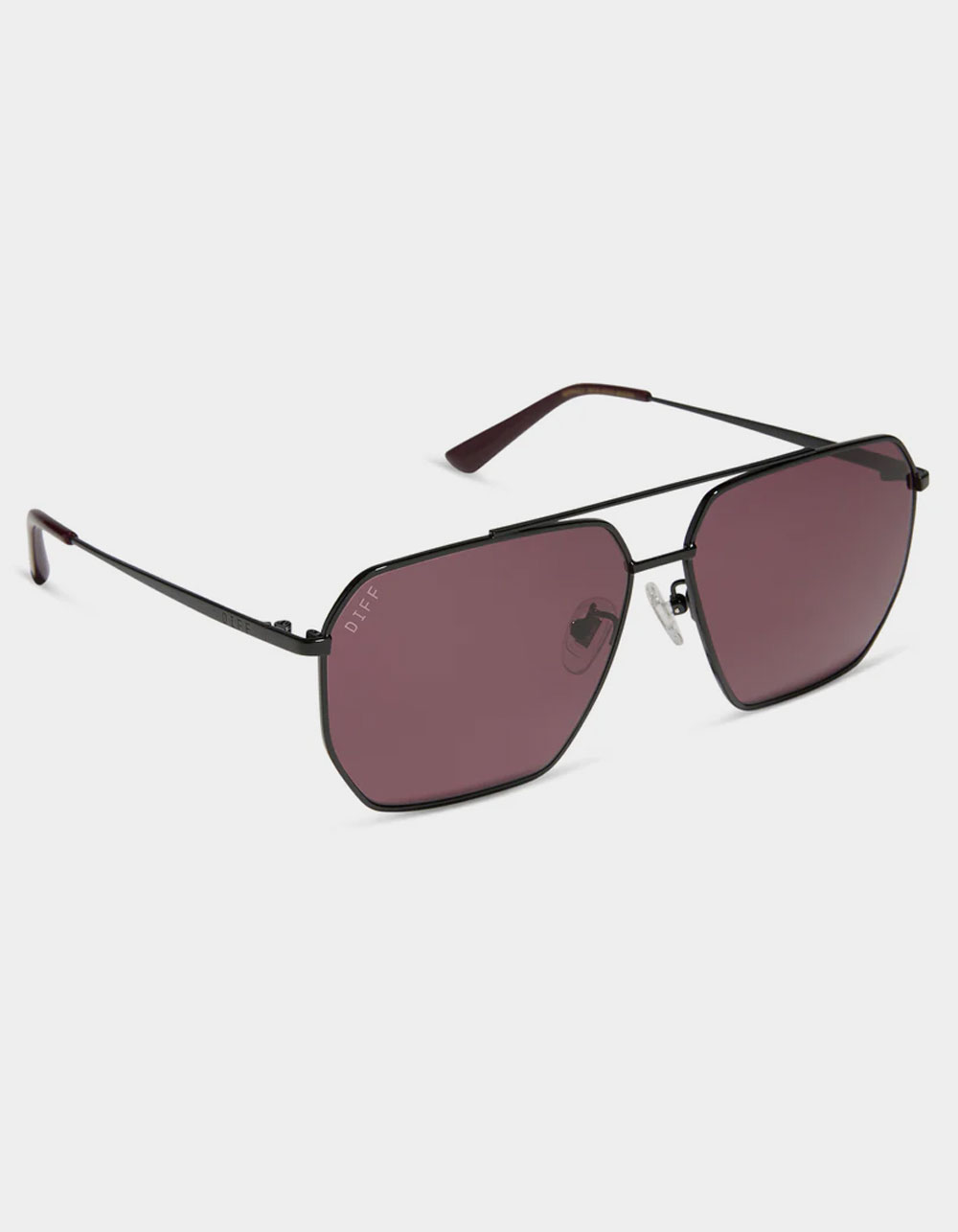 DIFF EYEWEAR Berkely Sunglasses - BLACK CHERRY