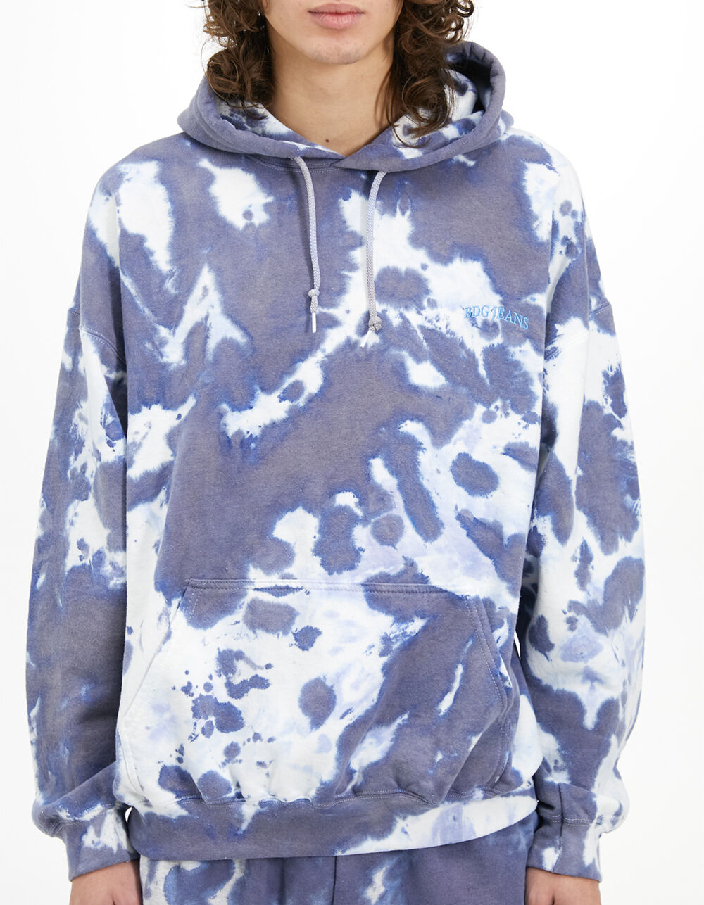 BDG Urban Outfitters Tie Dye Mens Skate Hoodie - BLUE COMBO | Tillys