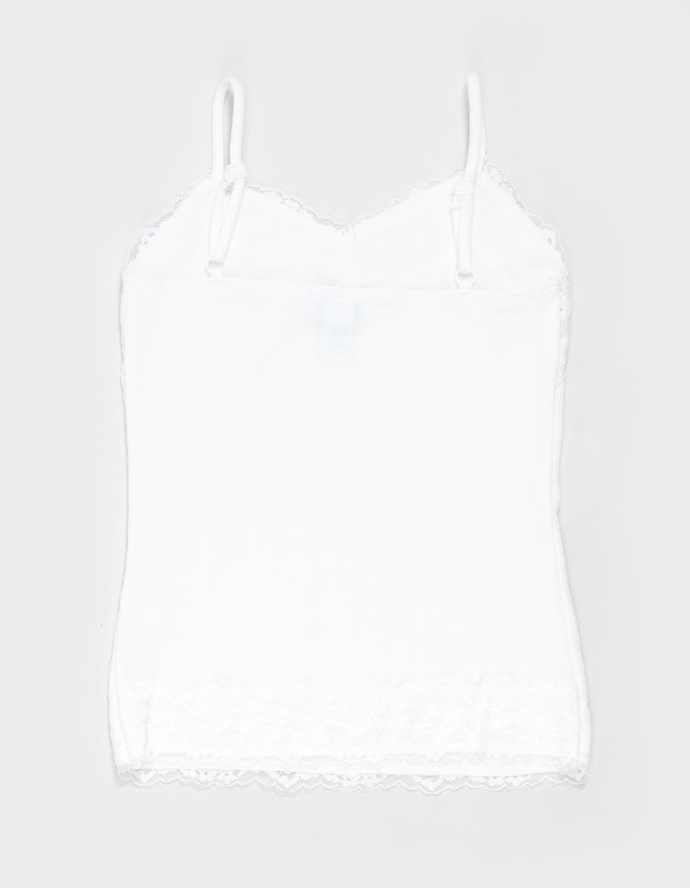 RSQ Girls Long Lace Trim Cami - WHITE