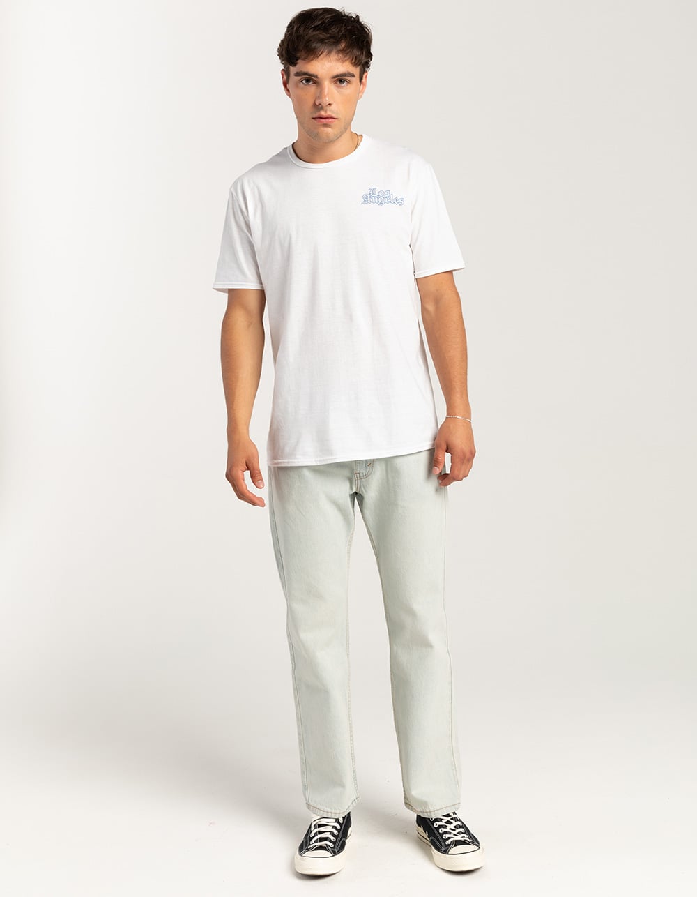 LOS ANGELES California Stack Unisex Tee - WHITE