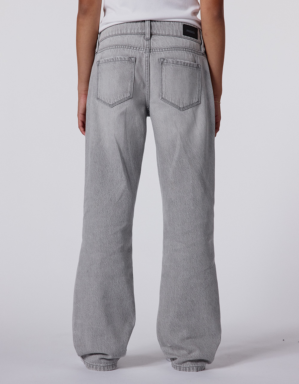 RSQ Girls Low Rise Baggy Jeans - GRAY