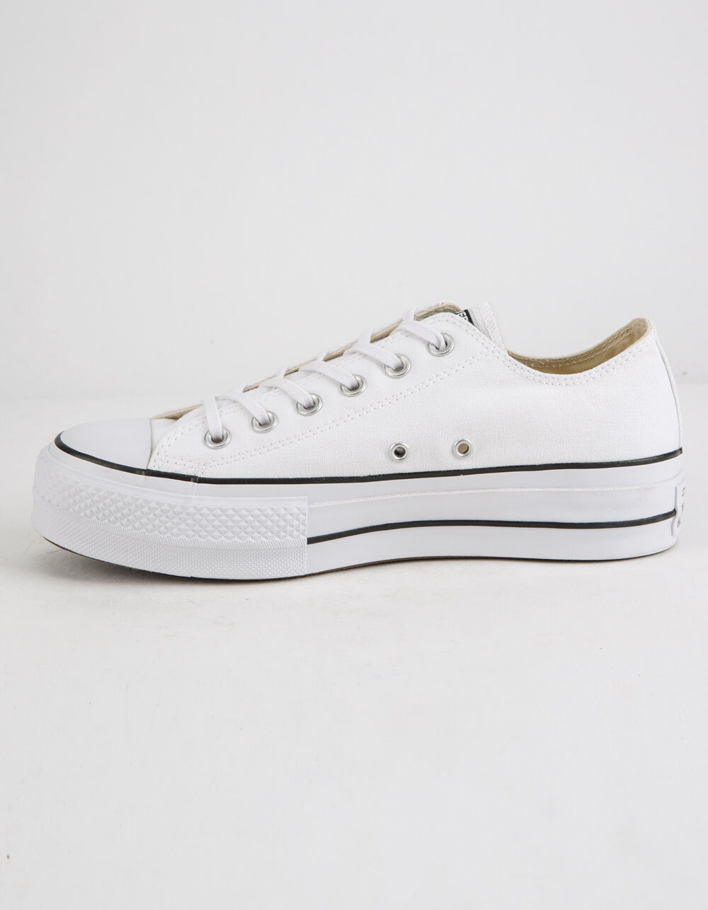 CONVERSE Chuck Taylor All Star Lift White Womens Low Top Shoes - WHITE ...