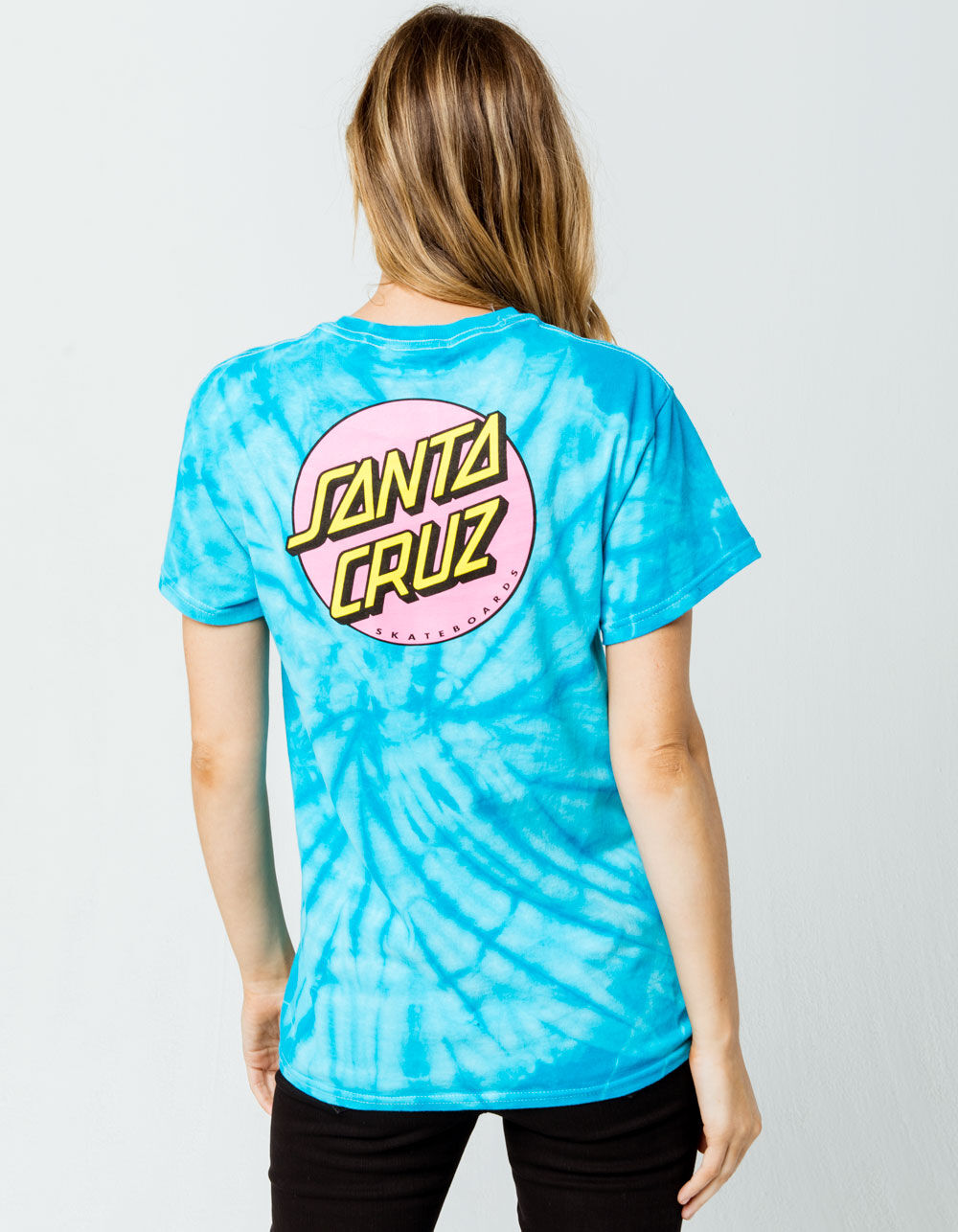 SANTA CRUZ Other Dot Tie Dye Womens Tee - BLUE COMBO