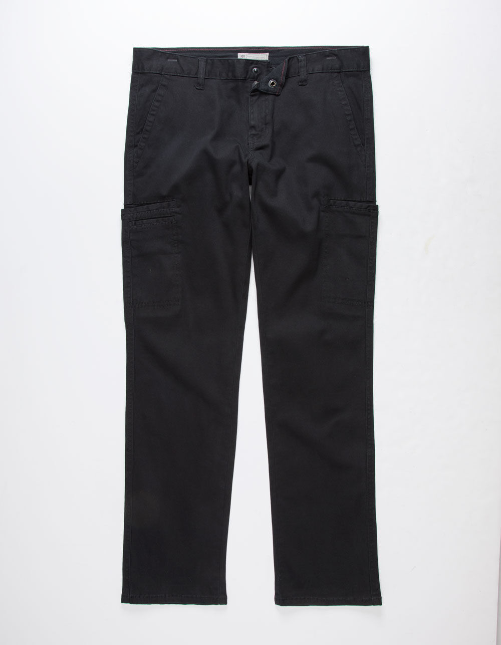 CHARLES AND A HALF Twill Black Mens Cargo Pants image number 0