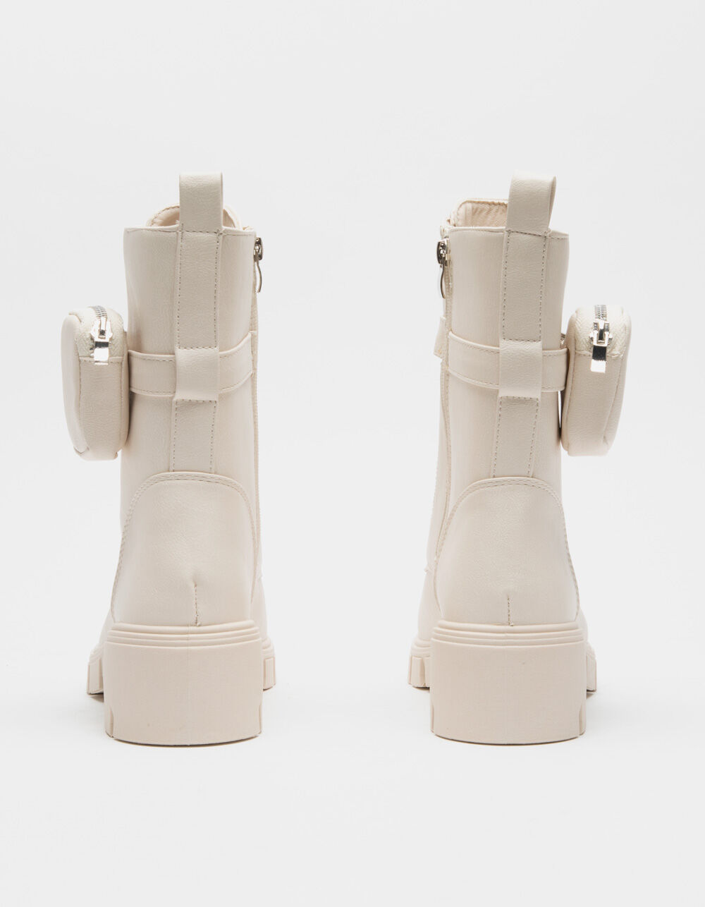 QUPID Pouch Womens Combat Boots STONE Tillys