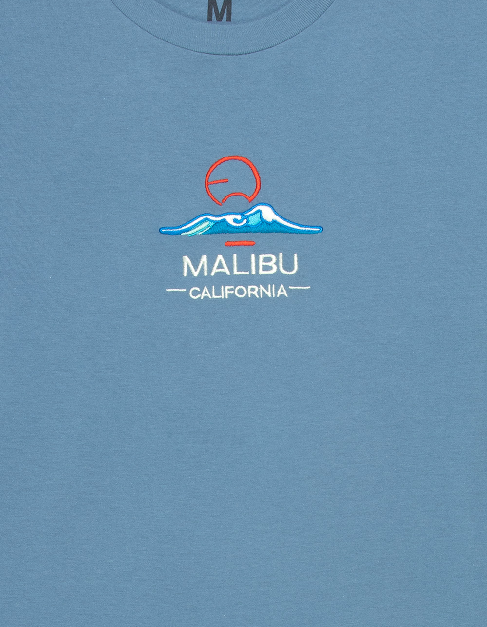 SAME GANG Malibu Embroidered Mens Tee - SLATE