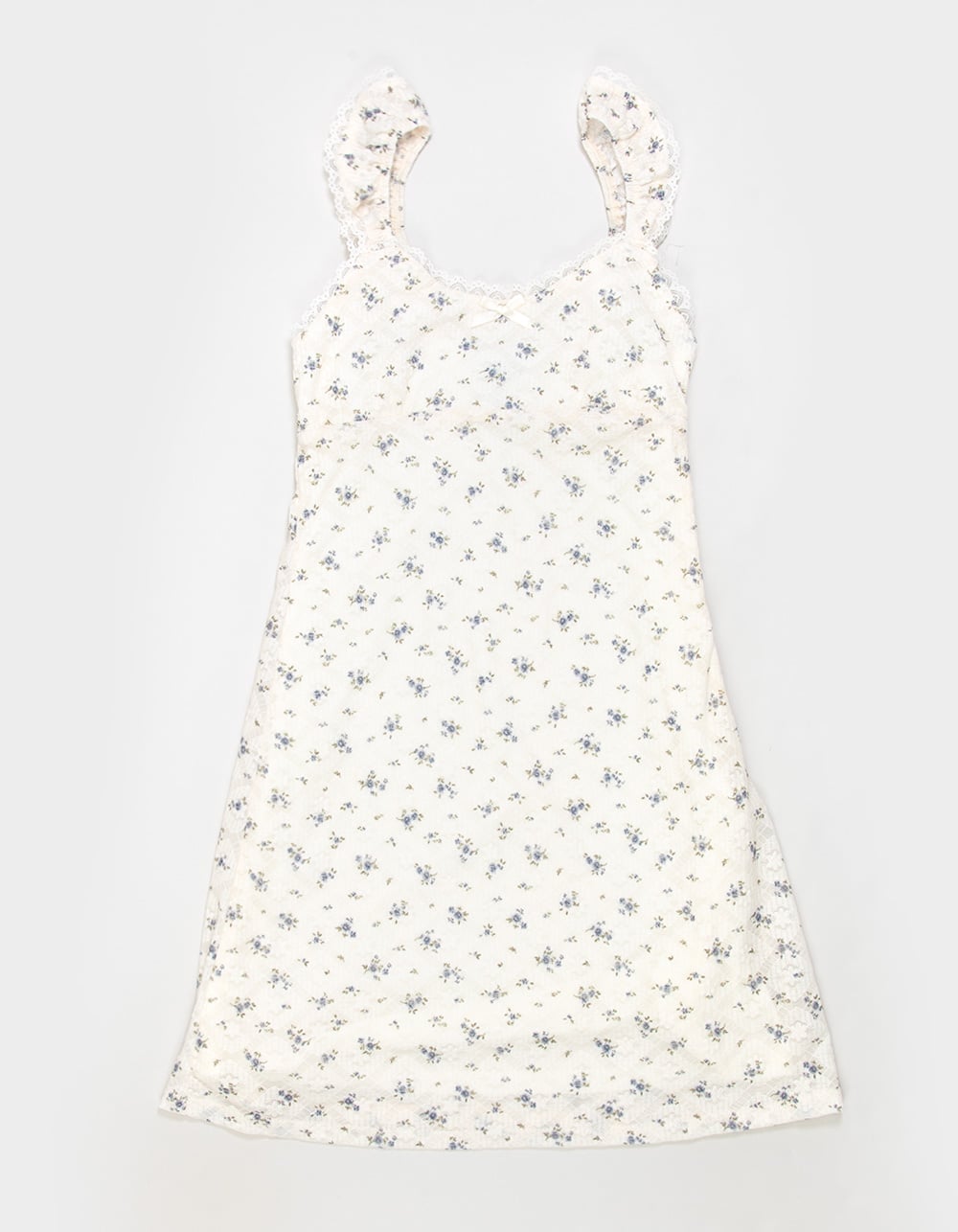 RSQ Girls Ditsy Lace Emma Dress - Cream Combo