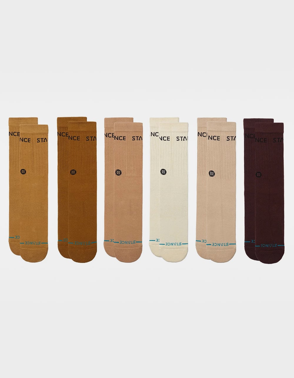 STANCE Origin 6 Pack Mens Crew Socks