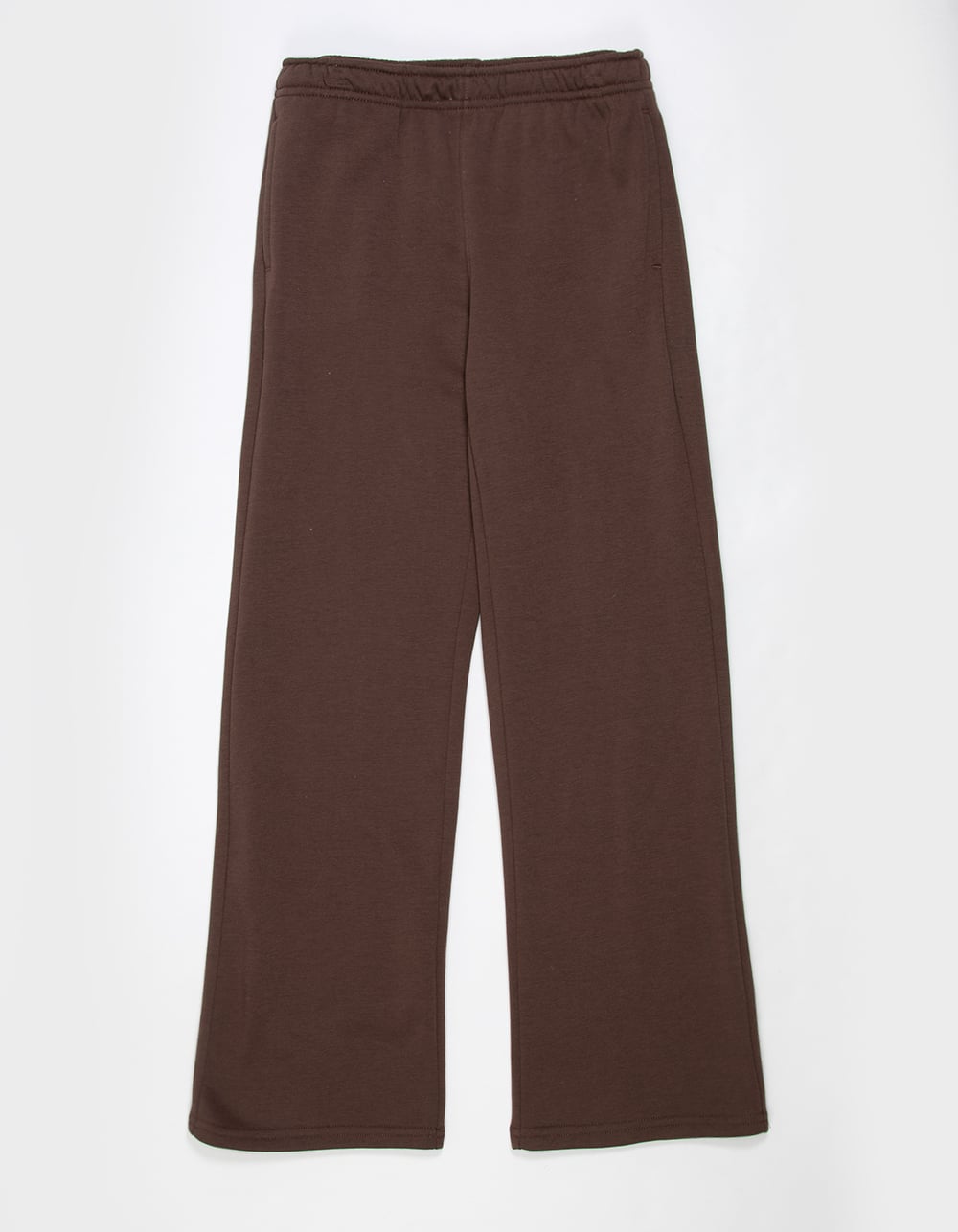 FULL TILT Girls Wide Leg Sweatpants - BROWN