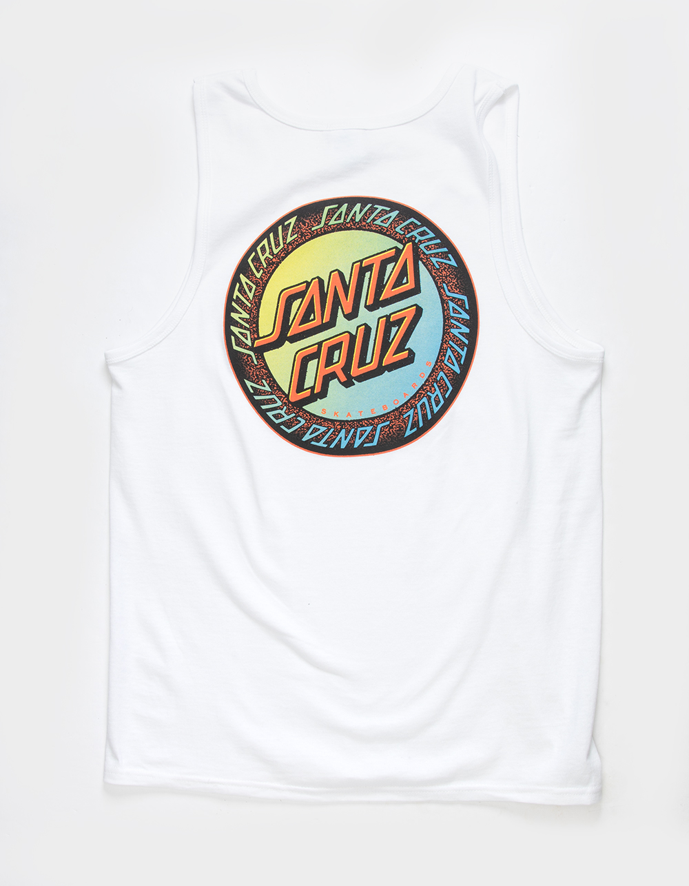 SANTA CRUZ Loud Ringed Dot Mens Tank Top WHITE Tillys