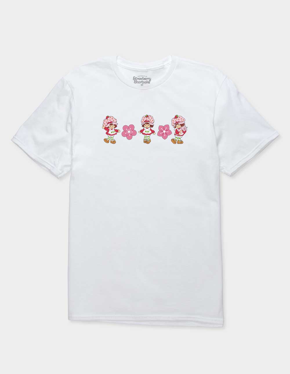 STRAWBERRY SHORTCAKE Dancing Blossoms Unisex Tee - WHITE