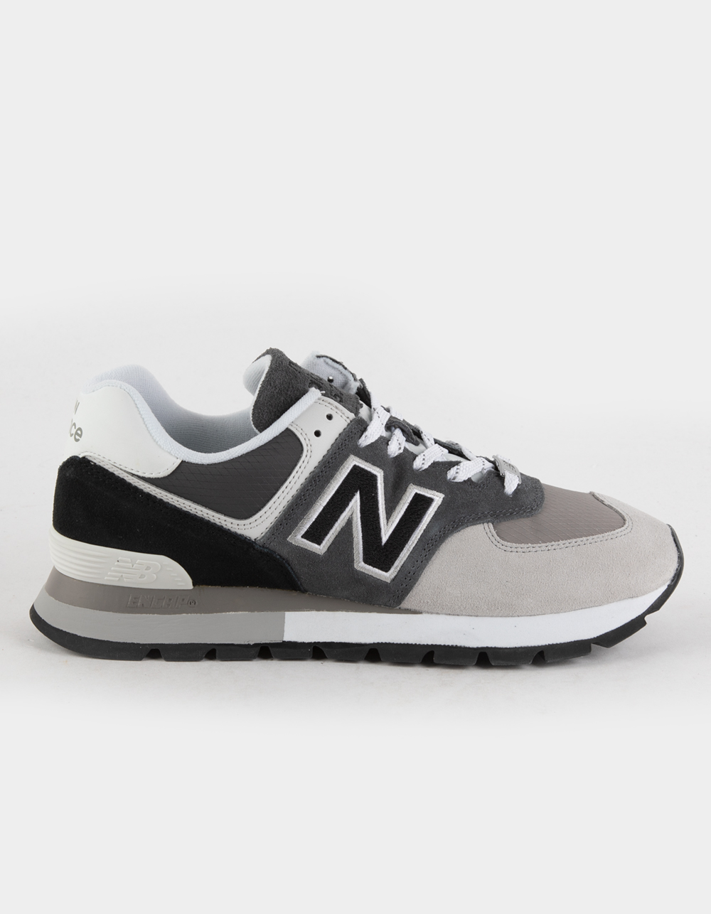 NEW BALANCE 574 Rugged Mens Shoes - WHT/GRAY | Tillys