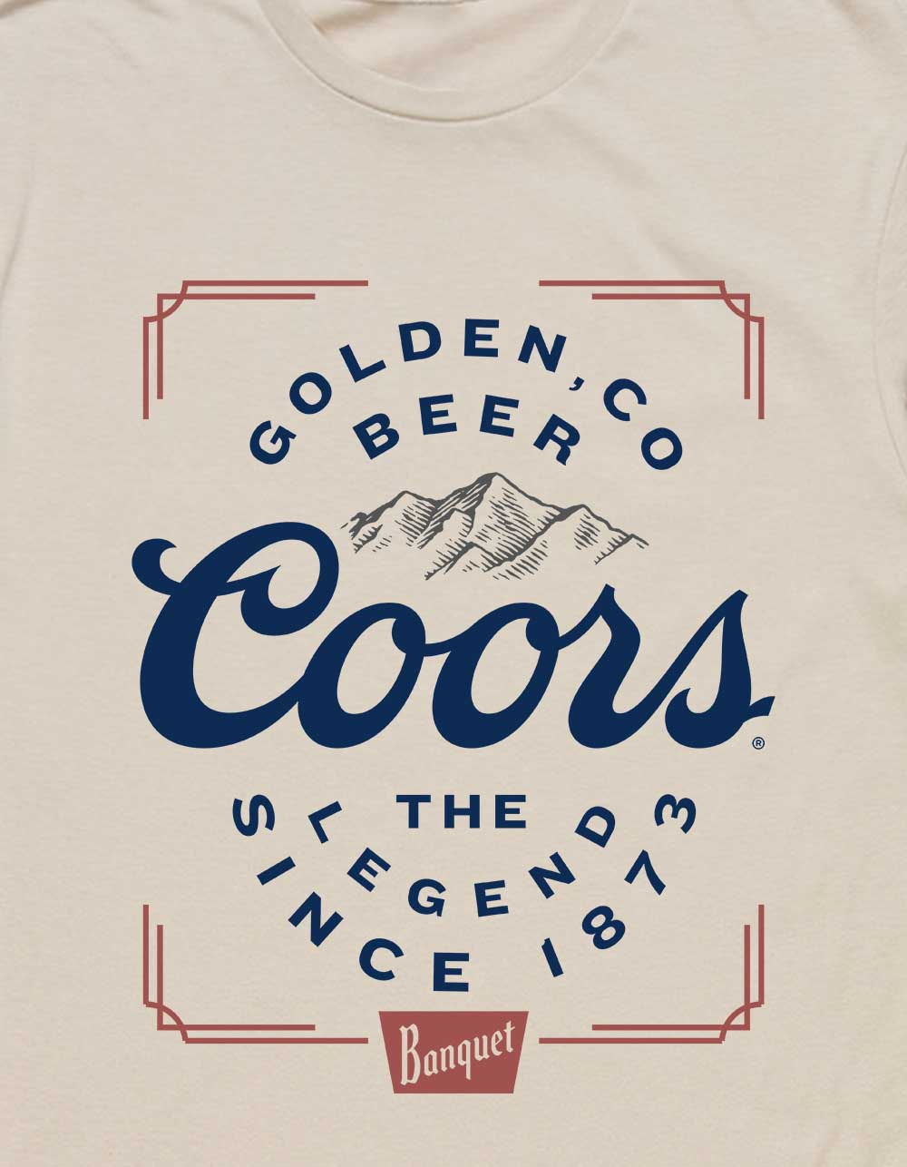 COORS 73 Legend Unisex Tee - SAND