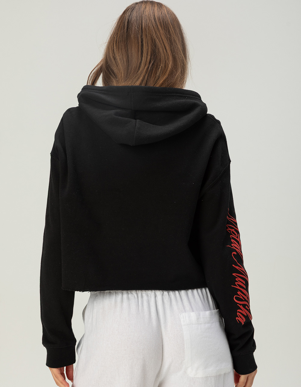 METAL MULISHA Prowler Womens Crop Hoodie - BLACK
