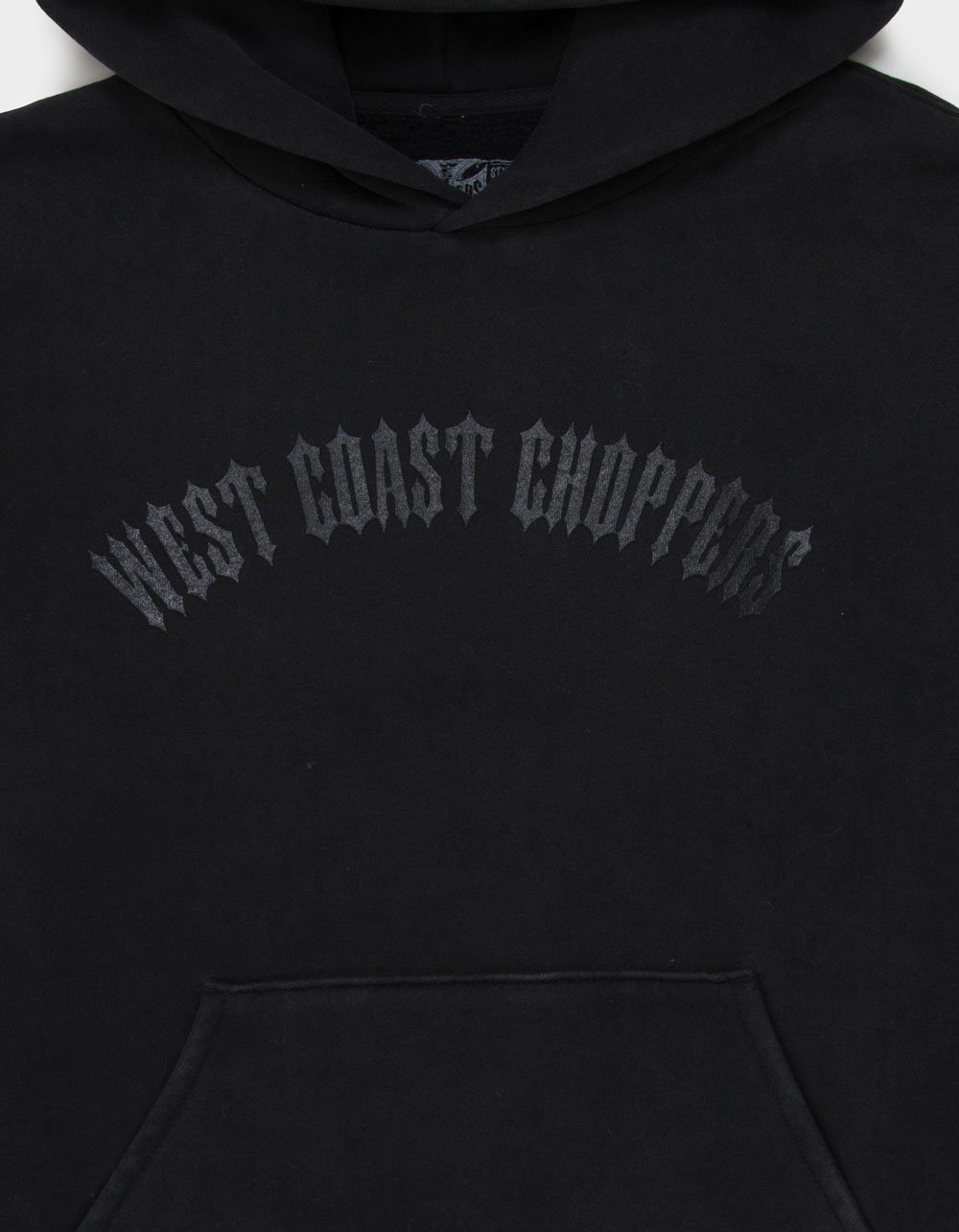 WEST COAST CHOPPERS Tonal Logo Mens Hoodie - WASHED BLACK