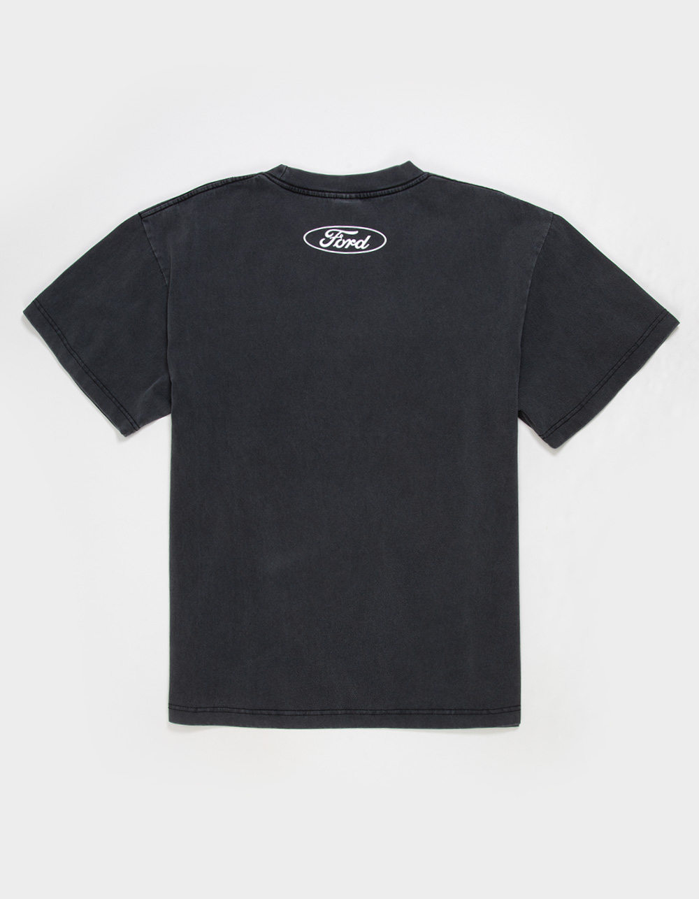 FORD Built Tough Mens Boxy Tee - WASHED BLACK