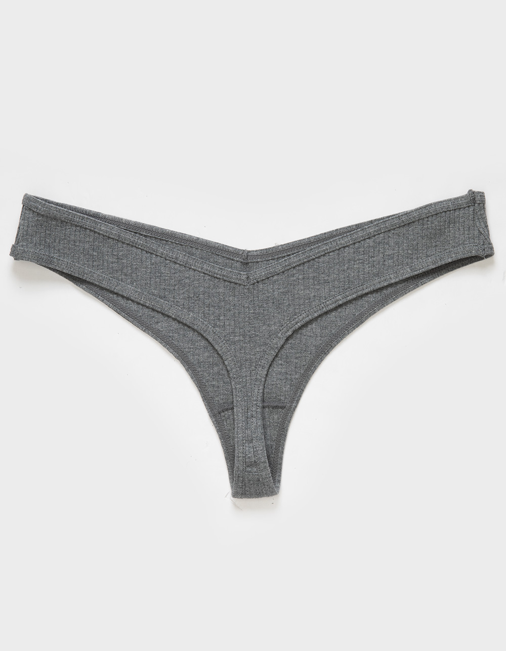 FULL TILT V-Rib Thong - HEATHER GRAY