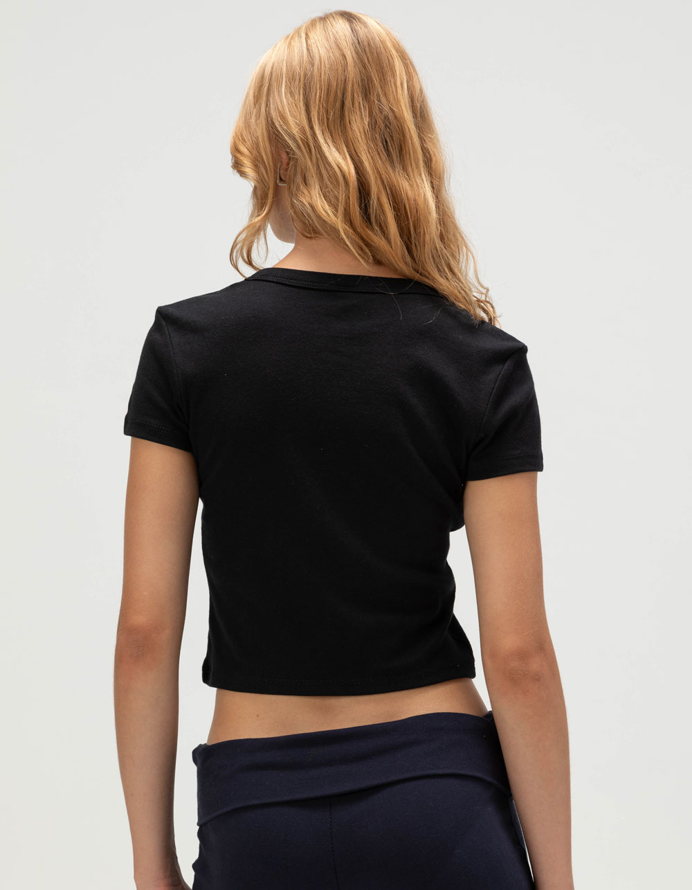 SANTA CRUZ Strange Womens Baby Tee - BLACK