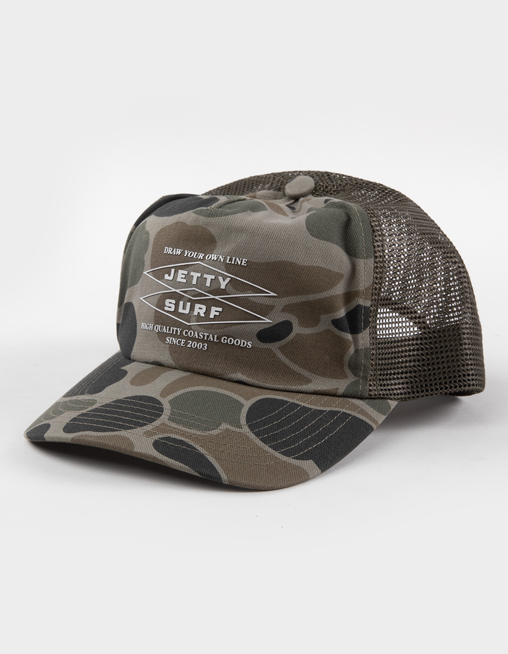 JETTY Cubic Trucker Hat - CAMO