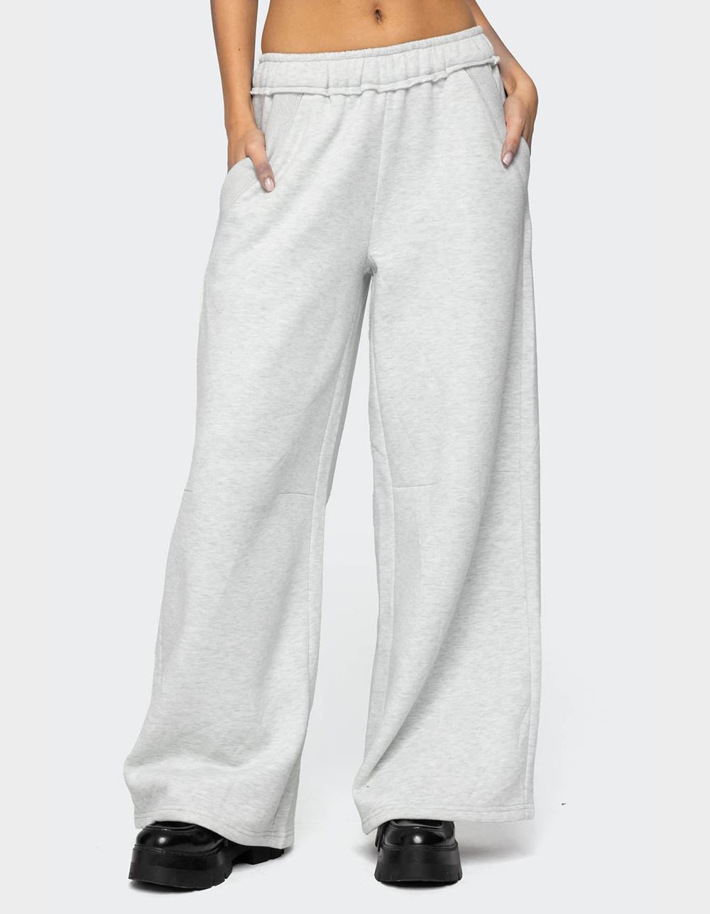 EDIKTED Kori Oversized Sweatpants - GRAY
