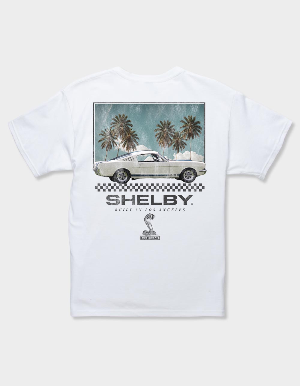 SHELBY COBRA Built Los Angeles Unisex Kids Tee - WHITE