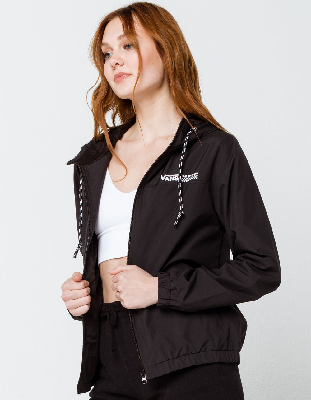 VANS Kastle Womens Windbreaker Jacket - BLACK | Tillys