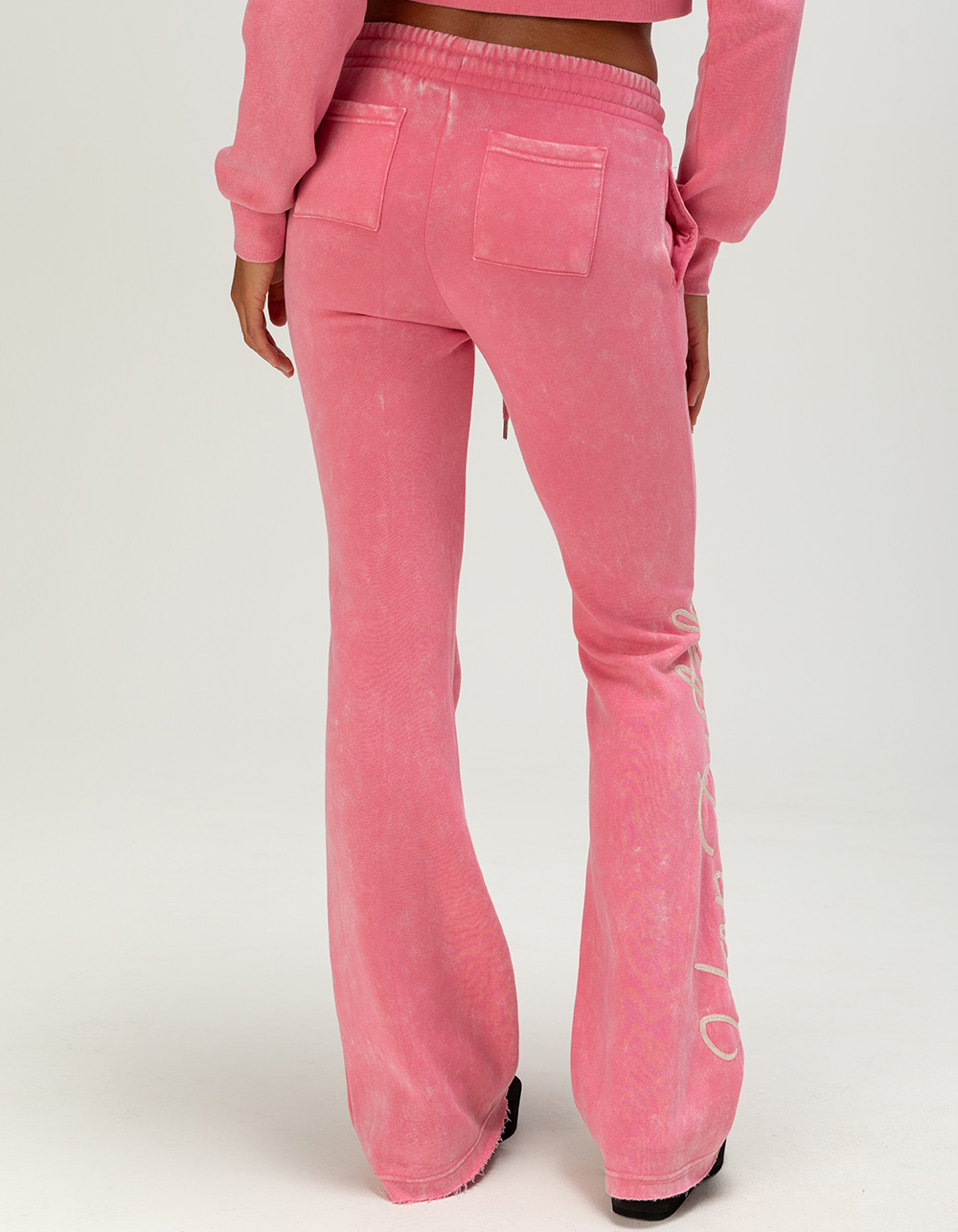 VON DUTCH Bootcut Womens Sweatpants - PINK