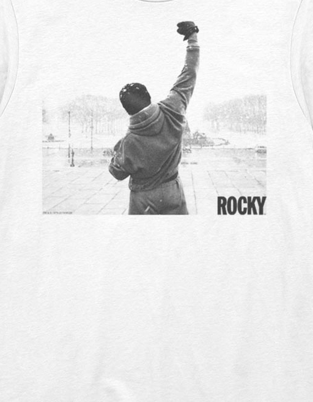 ROCKY Fist Poster Unisex Tee - WHITE