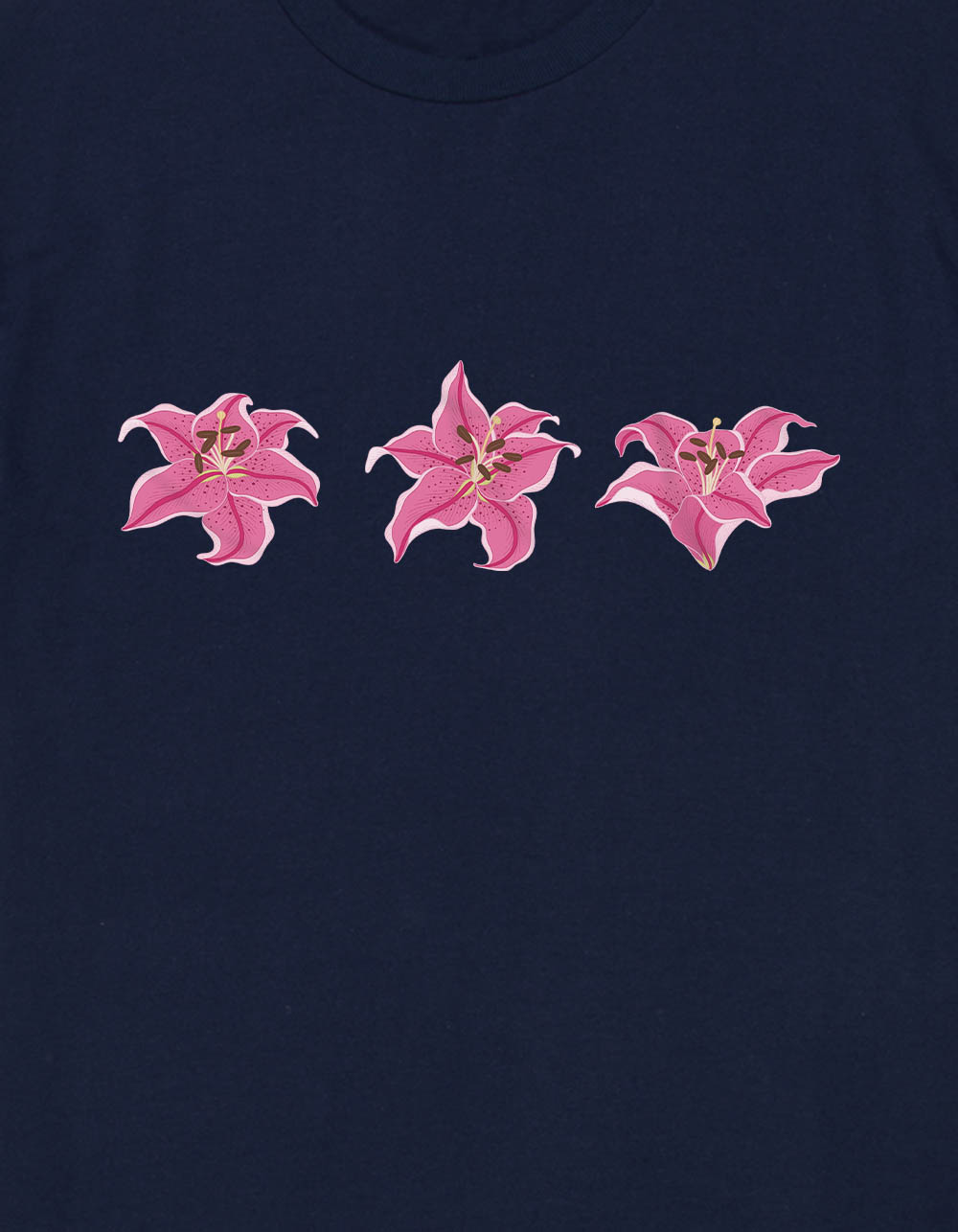 ORCHID Trio Cluster Unisex Tee - NAVY