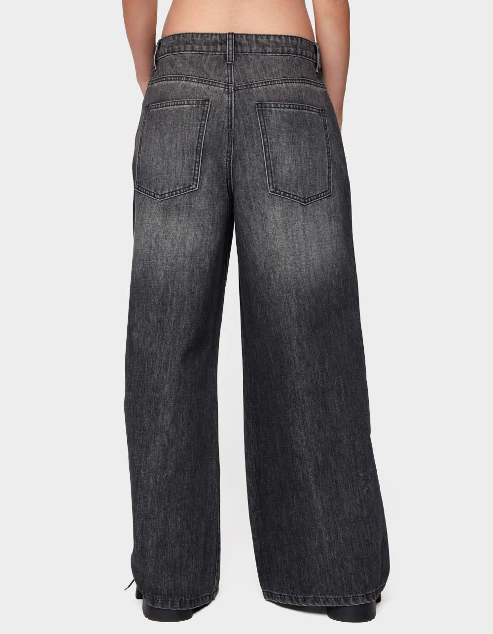 EDIKTED Skater Girl Washed Low Rise Jeans