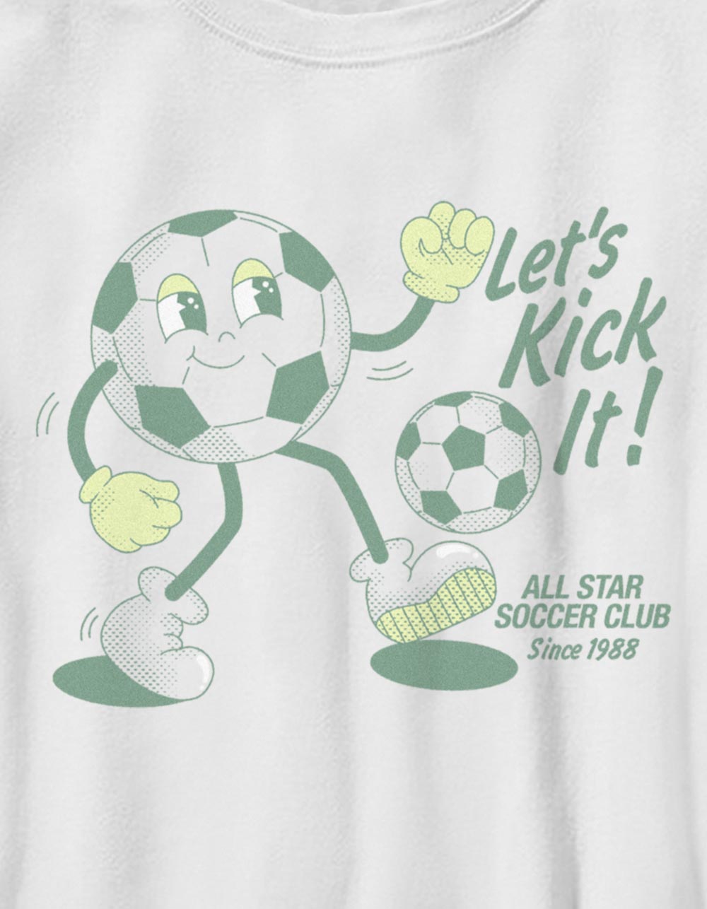 SOCCER Kicking It Unisex Kids Tee - WHITE