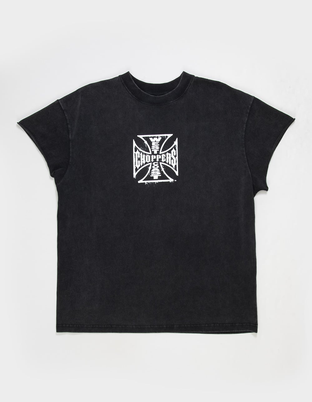 WEST COAST CHOPPERS Core Logo Mens Muscle Tee - WASHED BLACK