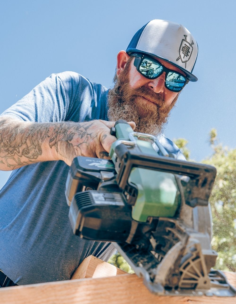 CARVE Smoko Safety Sunglasses - BLK/BLUE