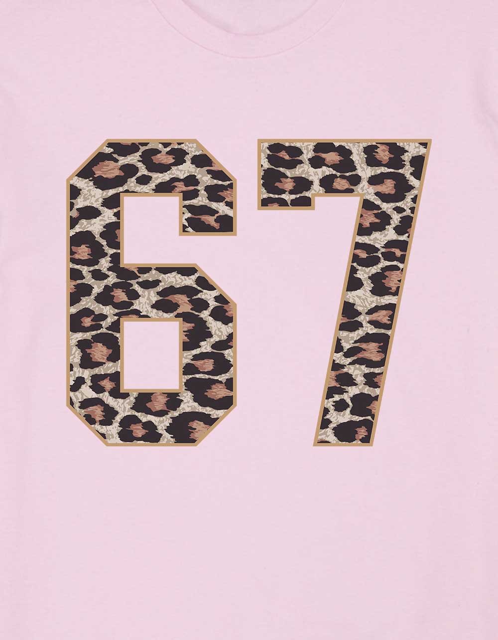 CHEETAH 67 Varsity Unisex Tee - LIGHT PINK