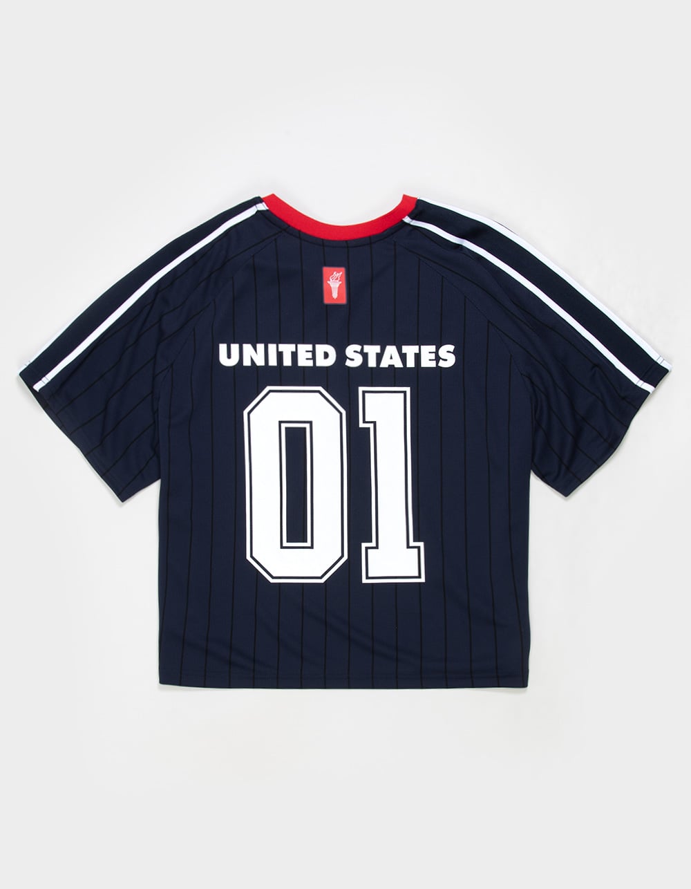 RSQ Mens USA Baggy Crop Soccer Jersey - NAVY
