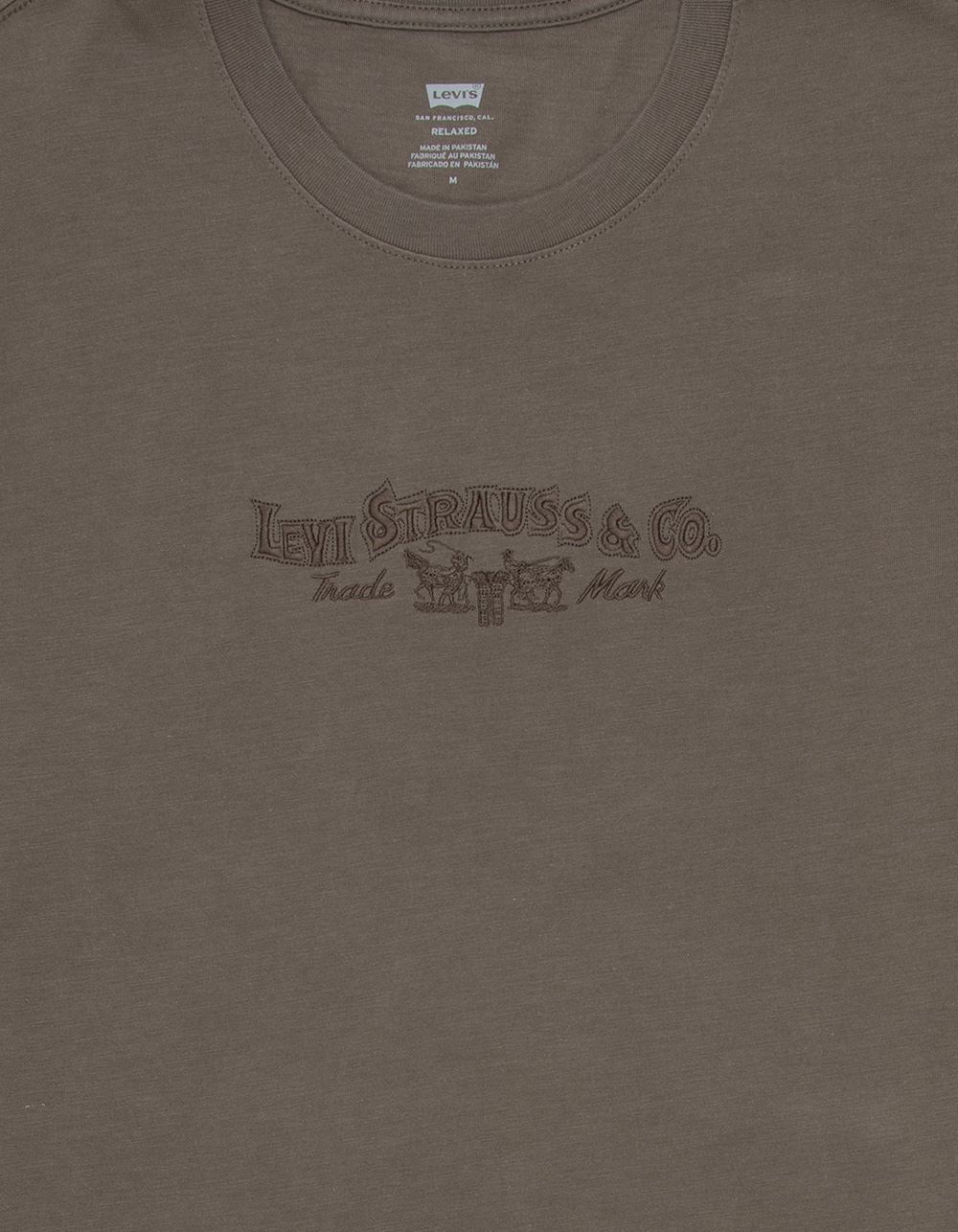 LEVI'S Serif LS & Co. Mens Tee - BROWN