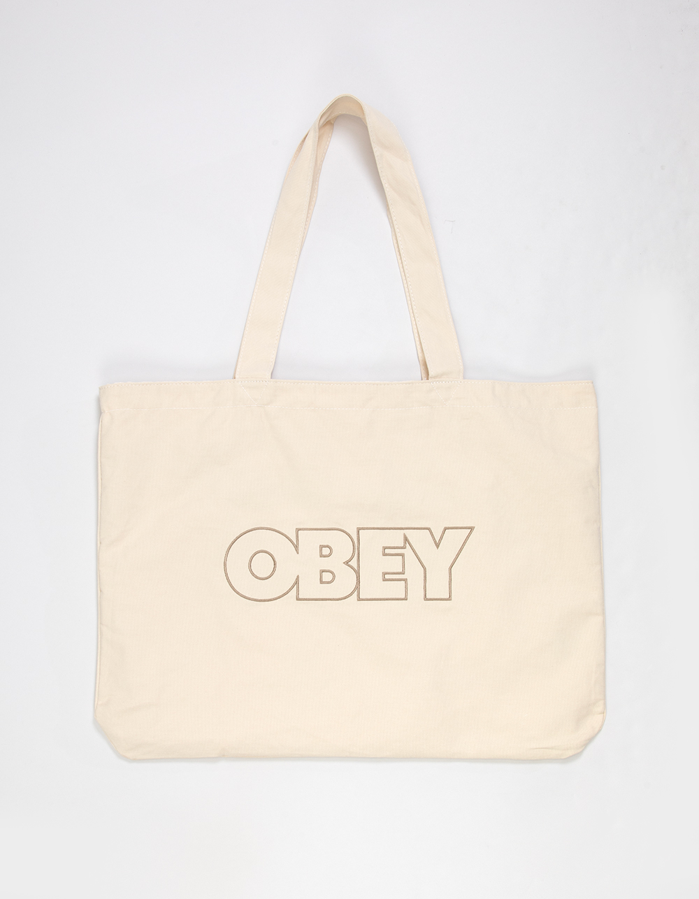 OBEY Outline Canvas Tote Bag - CREAM