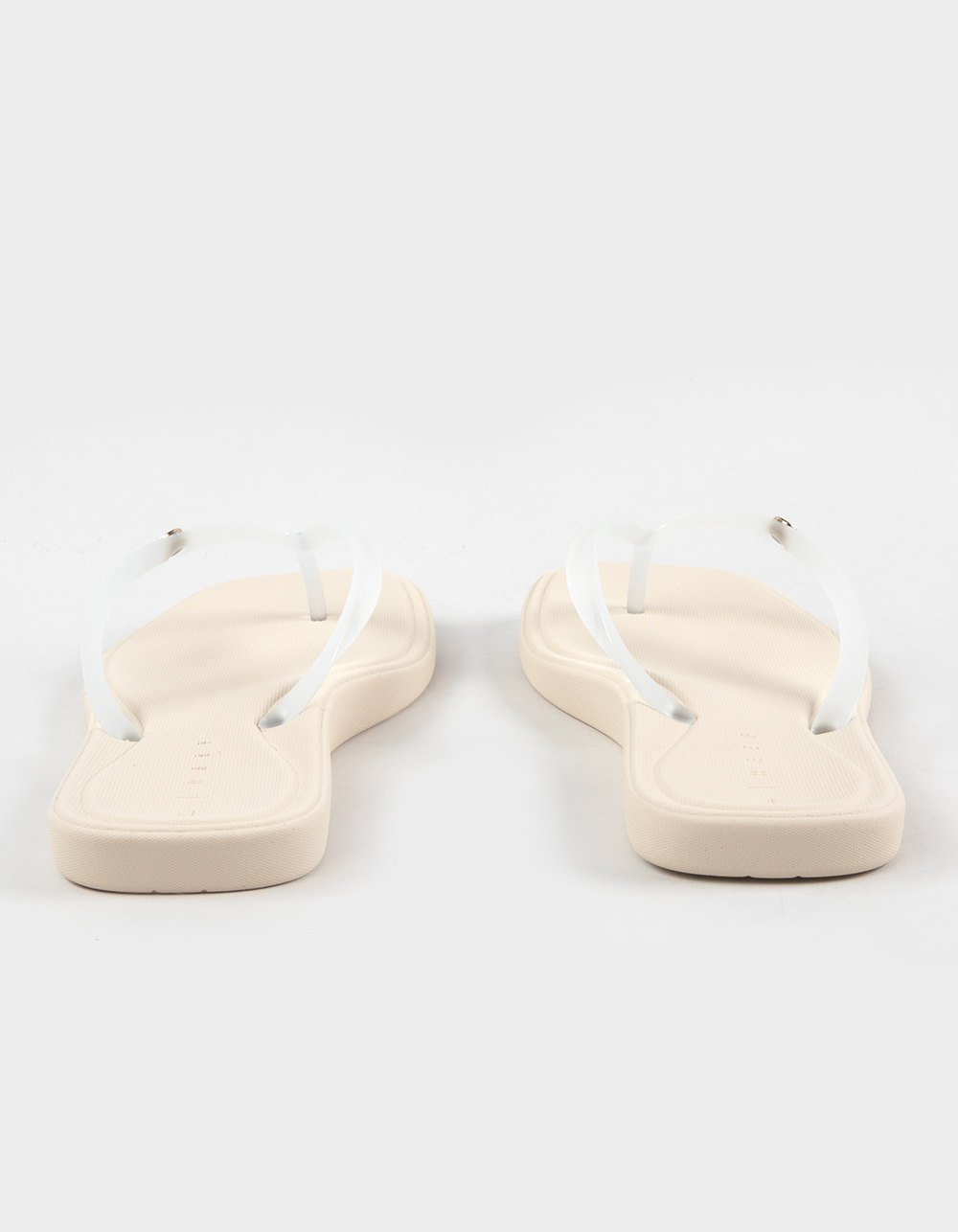 REEF Solaye Womens Jelly Flip Flops - CLEAR