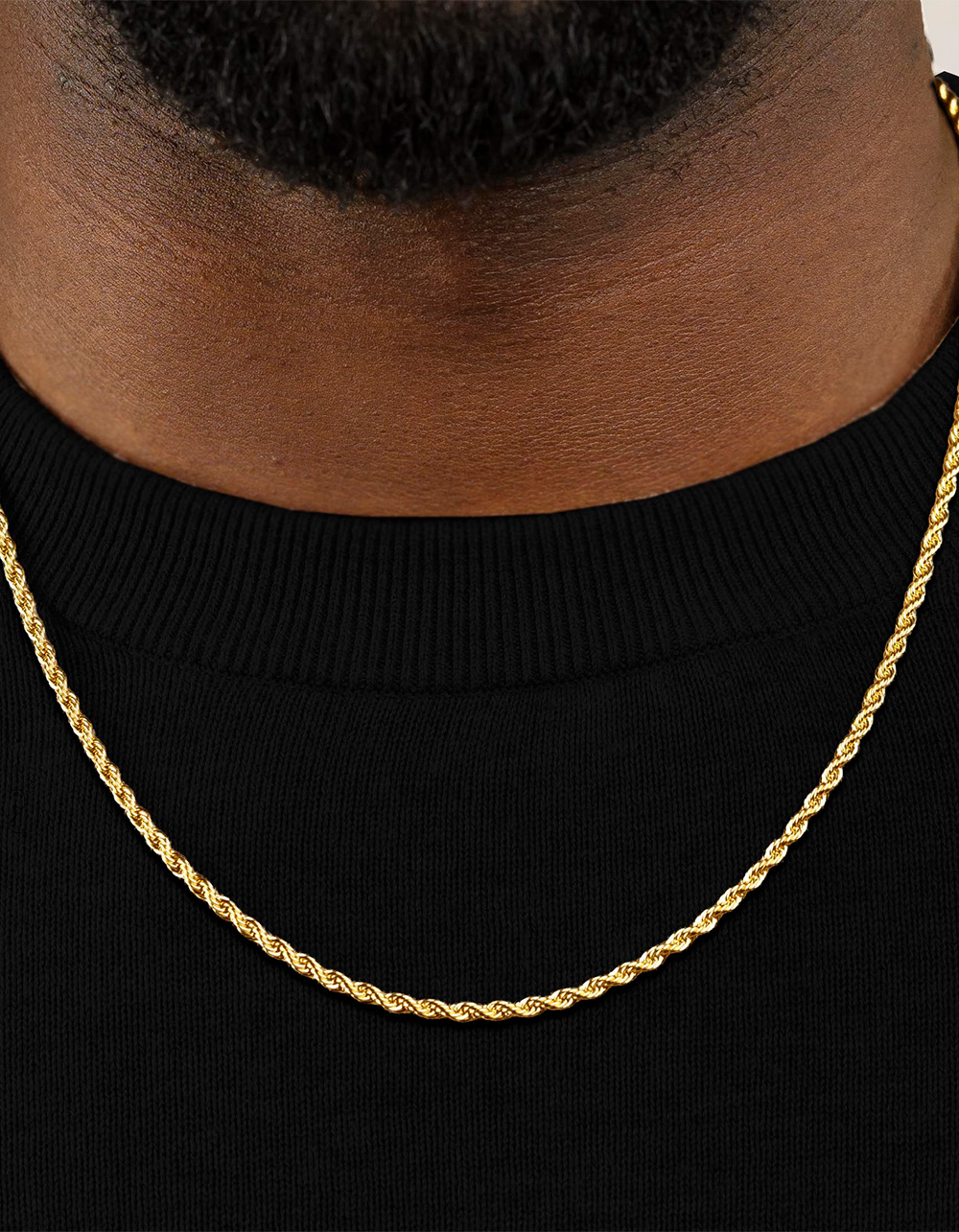 THE GOLD GODS 2.5mm 18k Gold Plated Chain - GOLD