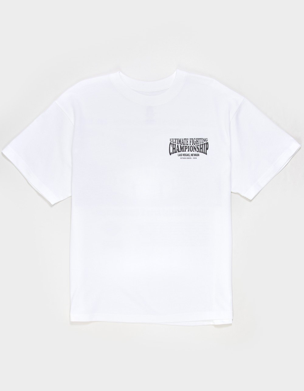 UFC Newspaper Mens Boxy Tee - WHITE