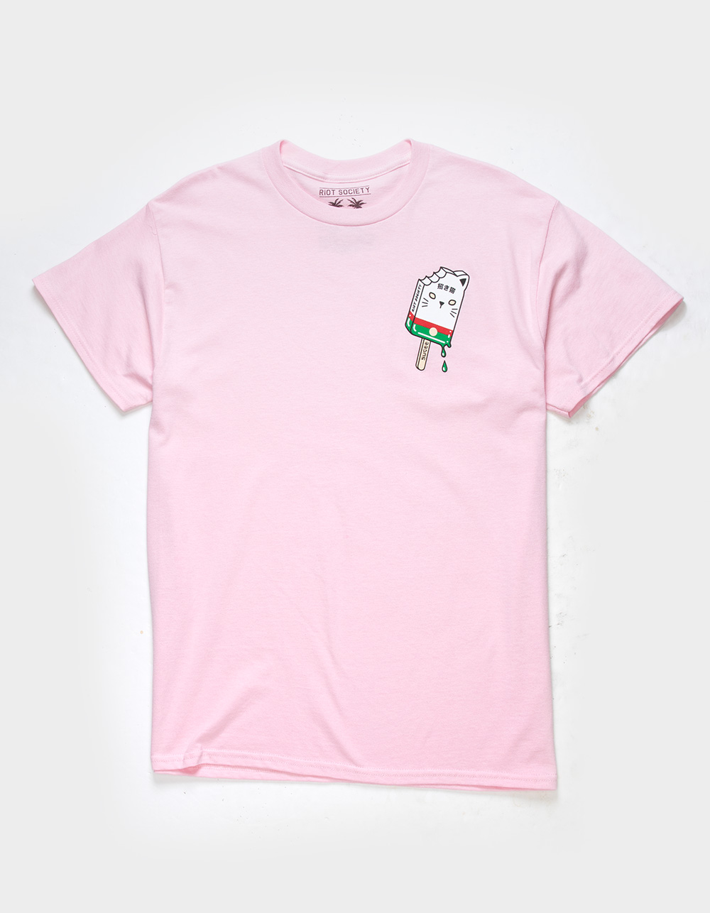 RIOT SOCIETY Sugee Cat Popsicle Mens Tee - LIGHT PINK | Tillys