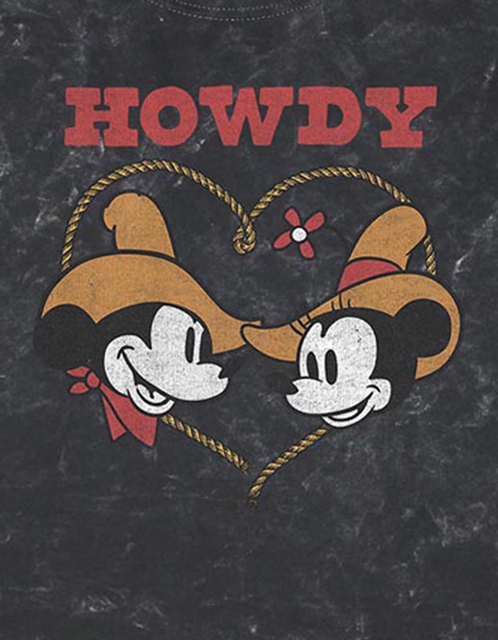 DISNEY Howdy Heart Unisex Tee - BLACK